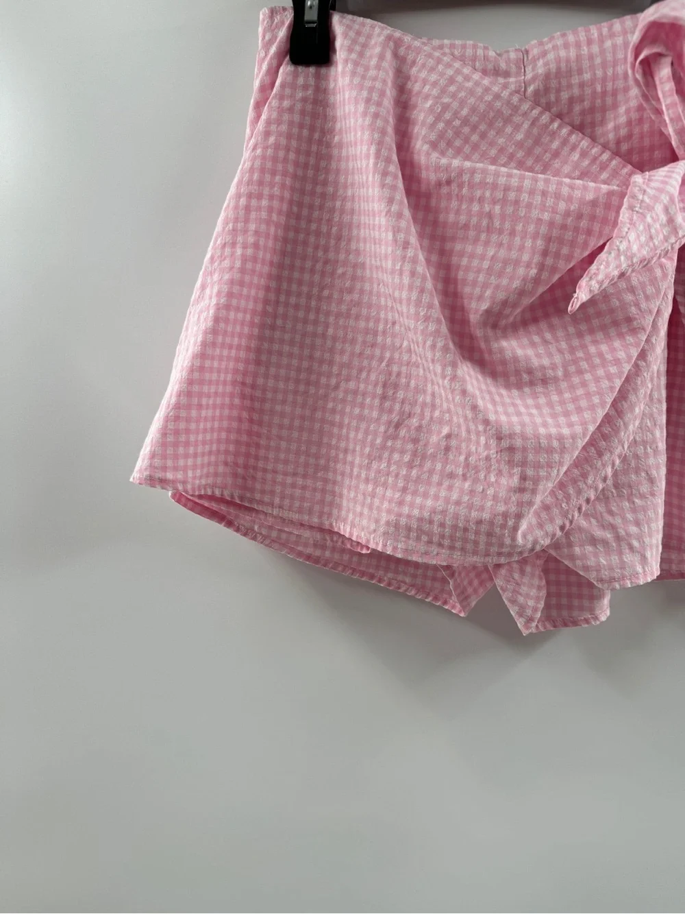 Princess Polly Kyla Pink Gingham Tie Waist Skort – US 6
